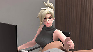 Mercy Secretary - Blonde Character Get Fucked At Work ( Simulator )