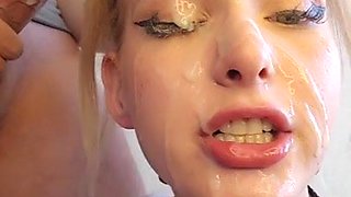 Blond beauty shares passionate playful desire through intense sensual heat