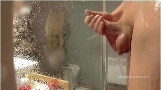 Stepmom Came To His Bathroom, He Started Jerking, She Likes To Watch. My Pervert