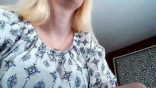 Amateur striptease and Solo masturbation