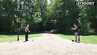 LetsDoeIt featuring Sam Bourne and Yasmina Khan's cumshot porn