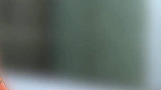 Brunette Big Tits Touches in the Bathroom After Gym