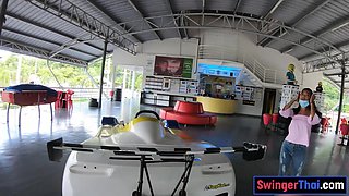 Go karting and screwing with a Thai teenage