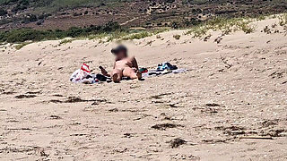 On the Beach a Stranger Masturbates While Looking at Me