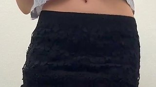 Teen Takes Panties off and Have a Risky Play with Anal Plug in Public