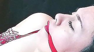 Bondage, Receiving Anal Penetration and Pleasure From a Dildo, All Accompanied by Hard Spanking and Moaning.