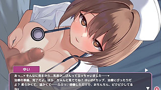 Hentai Game - Naughty Nurse Gets Her Tits Out for a Paizuri - Sakusei Shinsatsu