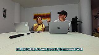 Indian stepsister fucking in exchange for doing homework