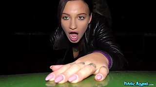 Thomas Hyka And Adel Asanty - Inked Hoe With Pierced Nipples Gets Fucked In Public