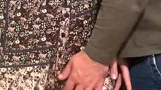 Old Perv Fingering Pussy in City Subway