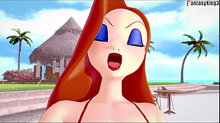 Jessica Rabbit get fucked in a pool