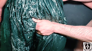 Ruined Foamy Dirndl Wet and Messy in the Shower