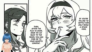 Futa anime action with Alichan Vtuber in a paradise match