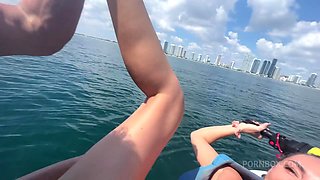 Jetski Pov Fuck With Wild Mackenzie Mace And Aquatic Voyeurs. I Love Miami!!