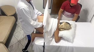 Japanese Doctor Shelina in Erotic Medical Exam Cheats with Married Woman & Big Ass - NTR