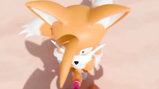 OatmealPecheneg's Hentai Sex: Rouge The Bat Fucks Tails Hard - Anal Creampie & Rough Cartoon Animation