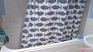 Watch Me in the Shower - You Shouldn’t Be Watching (milf Mature Hairy Cunt Big Tits Amateur BBW Sbbw Curvy Plump)