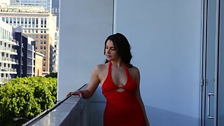 Brunette Valentina Nappi gets her asshole gapped by horny Oliver Flynn