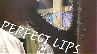 Perfect Lips Made Him Bust a Hard Nut! From Her Sloppily Deepthroating His Dick