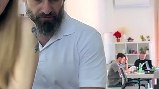 Backstage! Innocent Looking Teens Sasha Paige & Luna Evans Go Slutty in Dirty Threesome Fuck!