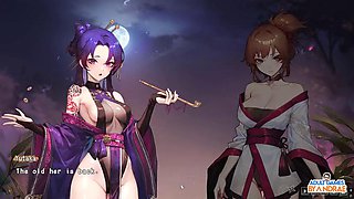 Ep18: Threesome Sex with Manari and Yutaka - Half-demon Shinobi