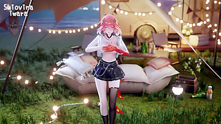 [4k Ultra-high-definition] Long Queencard Black Silk Miniskirt Anal Seila Beads Charming