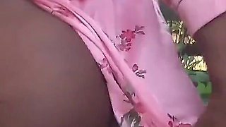 Flashing Teasing Rubbing My Hairy Pussy Outdoors Squirting