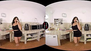 Latina Kitchen Fun VR: Blowjob, Doggy  Cowgirl Porn