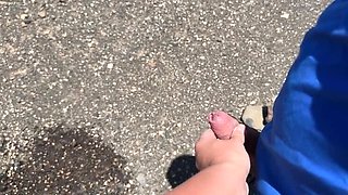 Shameless Girl Helps Stranger Pee Outdoor - Public Pissing Compilation with Emma Voyeur