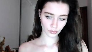 Hottest brunette solo webcam masturbation 2