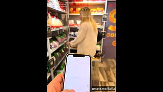 Slutty amateur blonde smoking and jerking dick