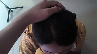 Thai Teacher in Yellow Thai Dress