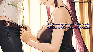 Saeko pays her bills for being saved with her warm body (Sex JOI)