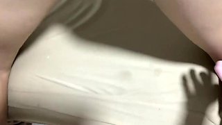 bitch fucked in ass and pussy till creampie - POV