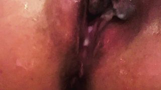Fuck Slut Masturbates and Squirts with Dildo