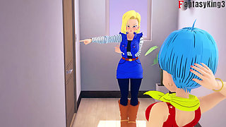 Android 18 convinces Vulma to fuck Gohan - DragonBall Zex Series