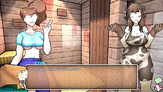 Minecraft hentai, anime, gang-fuck