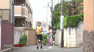 Uika Hoshikawas Shaved Pussy craves him passionately Creampie then she takes Toys