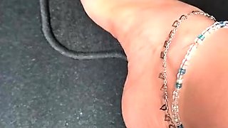 Foot fetish Close up feet and toes tease