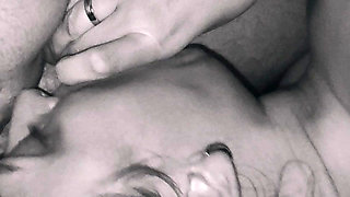 Splattered with sperm
