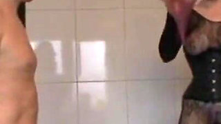 Humiliating guy ass sex toys penetrated