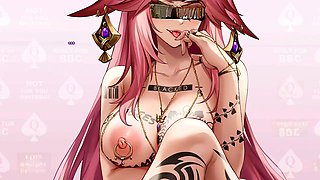 Voiced anime joi, genshin impact, female dom