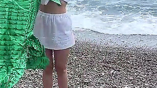 Vlog Lissa Brown Goes to a Nudist Beach to Film a Custom Video