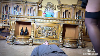 Secretary's Office Golden Punishment: Pissing Straight Into Clerk's Thirsty Mouth