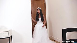 Dad Bangs Interracial Bride Ameena Green