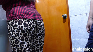 Boyfriend Fucks Me Hard in the Ass in the Bathroom - He Cums Inside Me