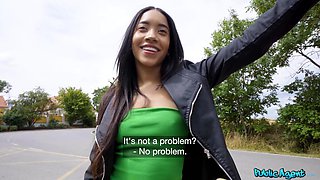 Martin Gun’s Latina Ebony Passion in Public Heat