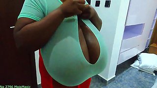 Huge Oiled Up Monster Tits Close up - Big tits ebony mom