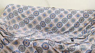 Horny Indian Mallu Bhabhi in Nighty Having Anal Sex with Landlord in Sofa, Doing Blow Job