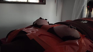 Part 3 - Tape Bondage, Pantyhose Layering, Nipple BDSM, Orgasms